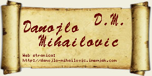 Danojlo Mihailović vizit kartica